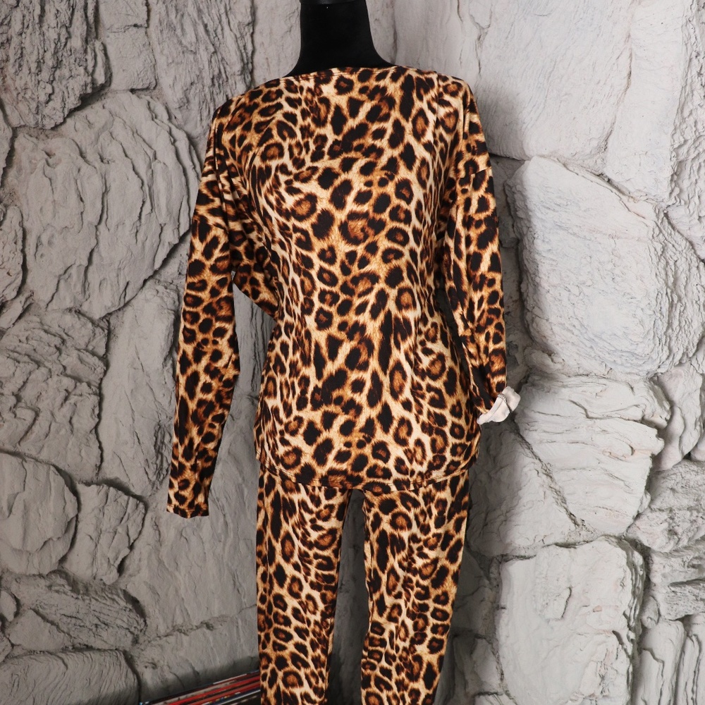 fashion nova cheetah set